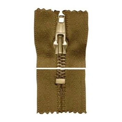 Kovový zip, nedělitelný, silný - 45cm - béžový - Koh-i-noor - BALENÍ 10 ks