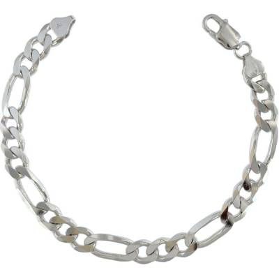 INFINITYSILVER Strieborný náramok figaro 8mm 100222022