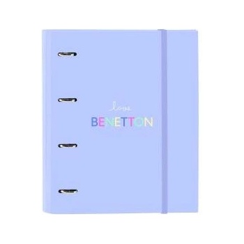 Benetton Папка с пръстени Benetton Lila Люляк 27 x 32 x 3.5 cm