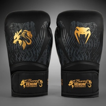 Image 1 of VENUM Боксови Ръкавици Venum x Chimaev Wild Borz Boxing Gloves - Black/Gold - 12 oz