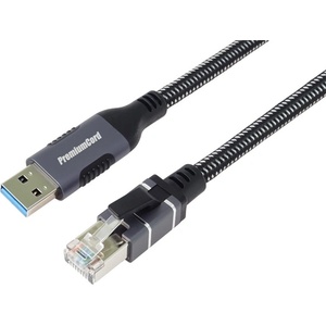 PremiumCord Кабел usb-a 3.2 - lan rj45, 10/100/1000, 2 м, черен kunet2 (kunet2)