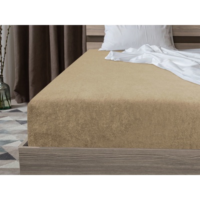 Textilomanie Froté prostěradlo Exclusive béžové 200x220