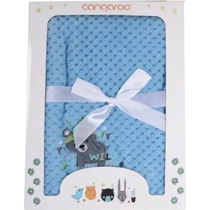 Cangaroo - Бебешко одеяло Freya 110/80 син