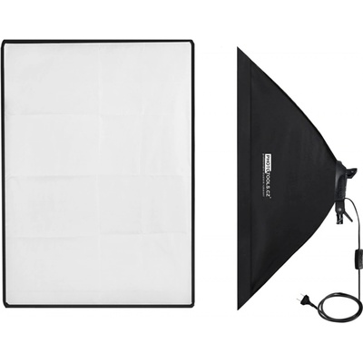 Phototools Trvalé světlo pro 4 žárovky E27 softbox 50x70cm G804D-1 – Zboží Živě