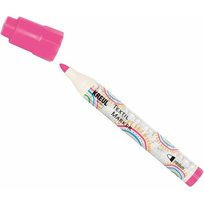 Kreul fixka na textil medium neónová ružová