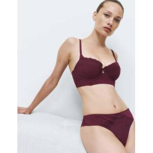 Marks & Spencer Бразилско тръсче Clara Papertouch с дантела Marks & Spencer червено Marks & Spencer | Cherven | ЖЕНИ | 6