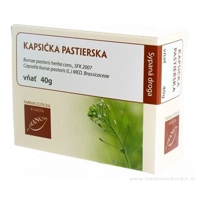 JUVAMED KAPSIČKA PASTÍRSKA NAJT bylinný čaj sypaný 40 g