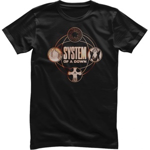 System of a Down Tech Circles Black M Риза (WMX-1-SOAD008-BK-M)