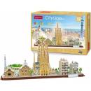 CubicFun 3D puzzle CityLine panorama Bracelona 186 ks
