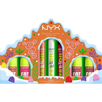 NYX Cosmetics Gingerbaddie Land Fat Oil комплект за устни