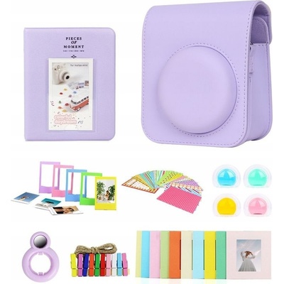 LoveInstant pouzdro SET 8v1 Příslušenství pro FujiFilm INSTAX Mini 12 Purple