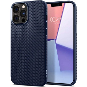 Spigen Liquid Air Case - силиконов (TPU) калъф с висока степен на защита за iPhone 13 Pro Max (син)
