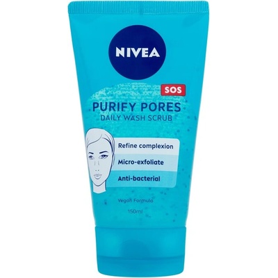 Nivea Purify Pores Daily Wash Scrub от Nivea за Жени Пилинг 150мл