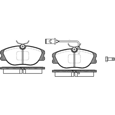 Sada brzdových platničiek kotúčovej brzdy REMSA 0305.02