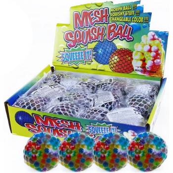 RAPPA Duhový bublinový míček s kuličovou výplní 6 cm