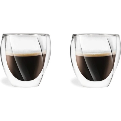 Vialli Design Чаши за капучино с двойни дъна в комплект от 2 бр. 250 ml Cristallo - Vialli Design (5901638725486)