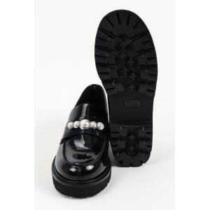Karl Lagerfeld лоуфъри дамски от кожа Lowell (KL42221.000)