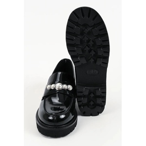 Karl Lagerfeld лоуфъри дамски от кожа Lowell (KL42221.000)