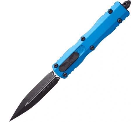 Microtech DIRAC DELTA D/E BLK STD BLUE 227-1BL