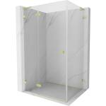 Mexen Lunar L лявa душ кабина с отваряща се врата 85 x 80 см, прозрачна, златисто четкана - 834L-085-080-55-00-L (834L-085-080-55-00-L)
