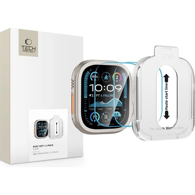 Tech-Protect Szklo hartowane tech-protect easy set+ 2-pack apple watch ultra 1 / 2 (49 mm) clear (5906302318650)
