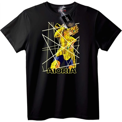 NOONEBRAND Тениска Aioria аниме - L, Black