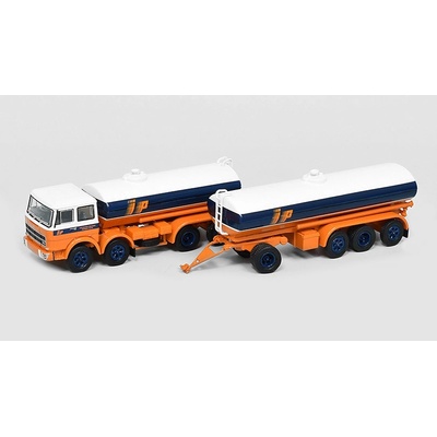 Brekina Fiat 691 Millepiedi Cisternová souprava s přívěsem 1970 1:87
