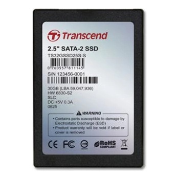 Transcend 32GB, 2,5", SATA, MLC, SSD, TS32GSSD25S-M