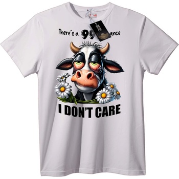 NOONEBRAND Тениска Не Ме Интересува Крава - L, Black