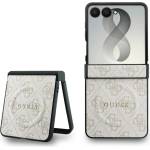 CG Mobile Samsung Z Flip8 GUESS PU LEATHER 4G MAGNETIC пластмасов калъф за телефон, удароустойчив, с магнитно закрепване, РОЗОВ (GUHMZF8P4MSEGCP)