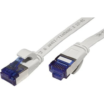 Value 21.99.2115 U/FTP patch, kat. 6a, plochý, 5m, šedý