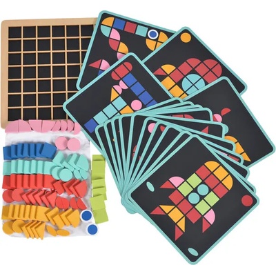 Tooky Toy Дървена игра мозайка tf569