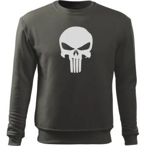 DRAGOWA мъжки суитшърт Punisher, сив 300г/м2 (5413)