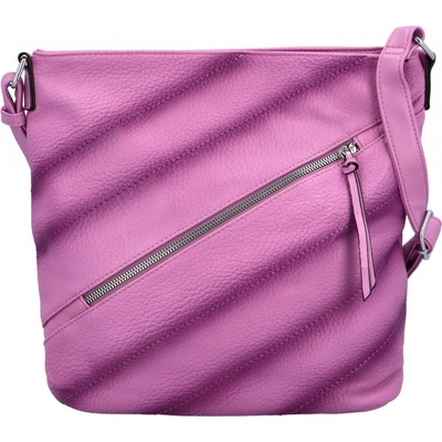 Trendy dámská koženková crossbody kabelka Ewoona fialová