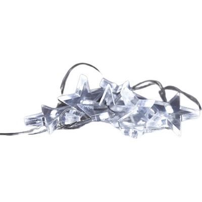 SOLIGHT LED vianočná reťaz hviezdy 1,5m 10 LED 2 x AA biele svetlo