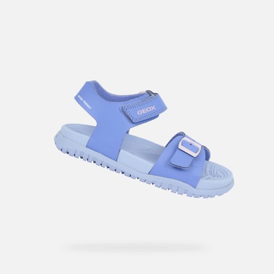 Geox J SANDAL FUSBETTO GIRL Světle modrá,Šedá