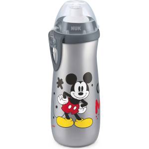 Nuk Спортна чаша NUK - Мики Маус, 450 ml, 24 м+, сива (10255710)