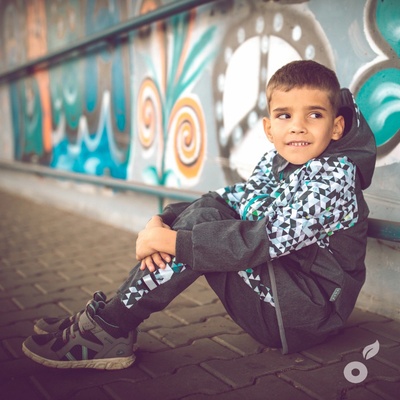 Unuo Batolecí softshellové kalhoty s fleecem Street fuchsiová květinky