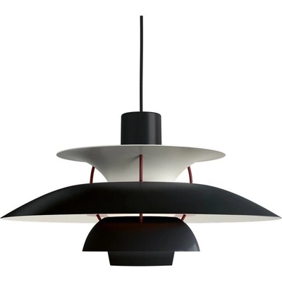 Louis Poulsen Ph Висяща лампа 50 см, черно-бордо (90293)