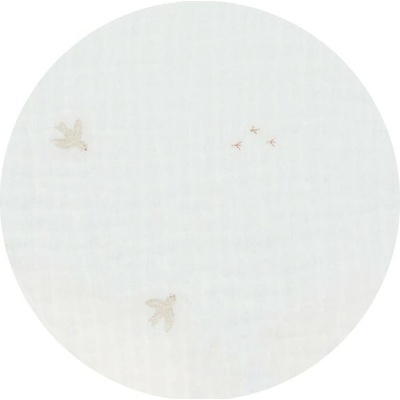 Nanami Prostěradlo Birds Off White/Natural 40x90