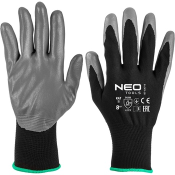 NEO TOOLS Работни ръкавици, полиестерно покритие ntrylemx, 4131X, размер 8 97-647-8 (97-647-8)