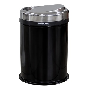 HORECANO HORECANO-Кош за отпадъци с люлеещ капак 16L ЧЕРЕН Ø25xh38, 5cm (4513.0000S. 102.16B) (016219)