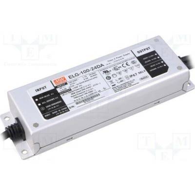 MEAN WELL ELG-100-24DA Napájecí zdroj: spínaný; LED; DALI; 100W; 24VDC; 4A; 100÷305VAC