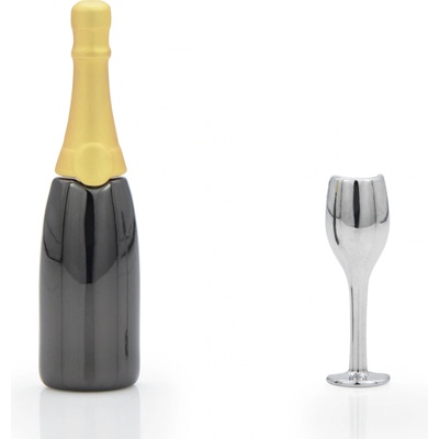 MTM set 2 odznaků Champagne & sklenka
