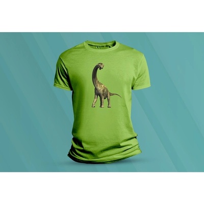 Sandratex dětské bavlněné tričko Dinosaorus. lime