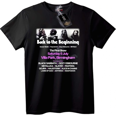 NOONEBRAND Тениска Назад към Началото Black Sabbath - M, White