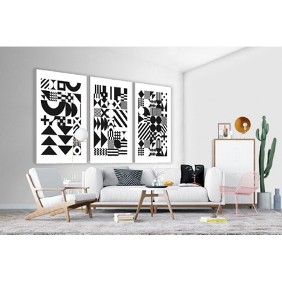Divio Třídílný obraz na plátně, vzor 41190 Velikost: 90x180 cm