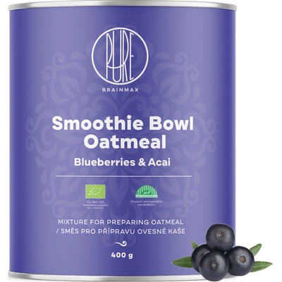 BrainMax Pure Pure® Smoothie bowl каша, acai и боровинки, БИО, 400 гр