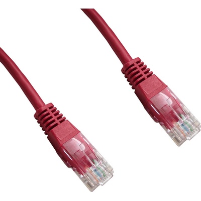 Datacom 1542 Patch UTP CAT5E, 5m, červený