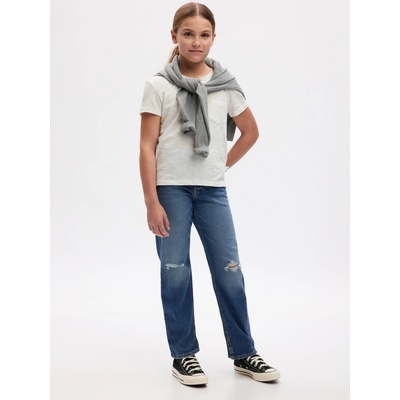 Detské džínsy '90s loose indigo tmavomodrá